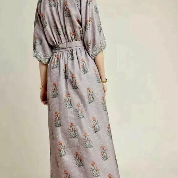 Anthropologie Sachin & Babi Maxi Dress with beautiful sequin sleeves - Picture 2 of 2